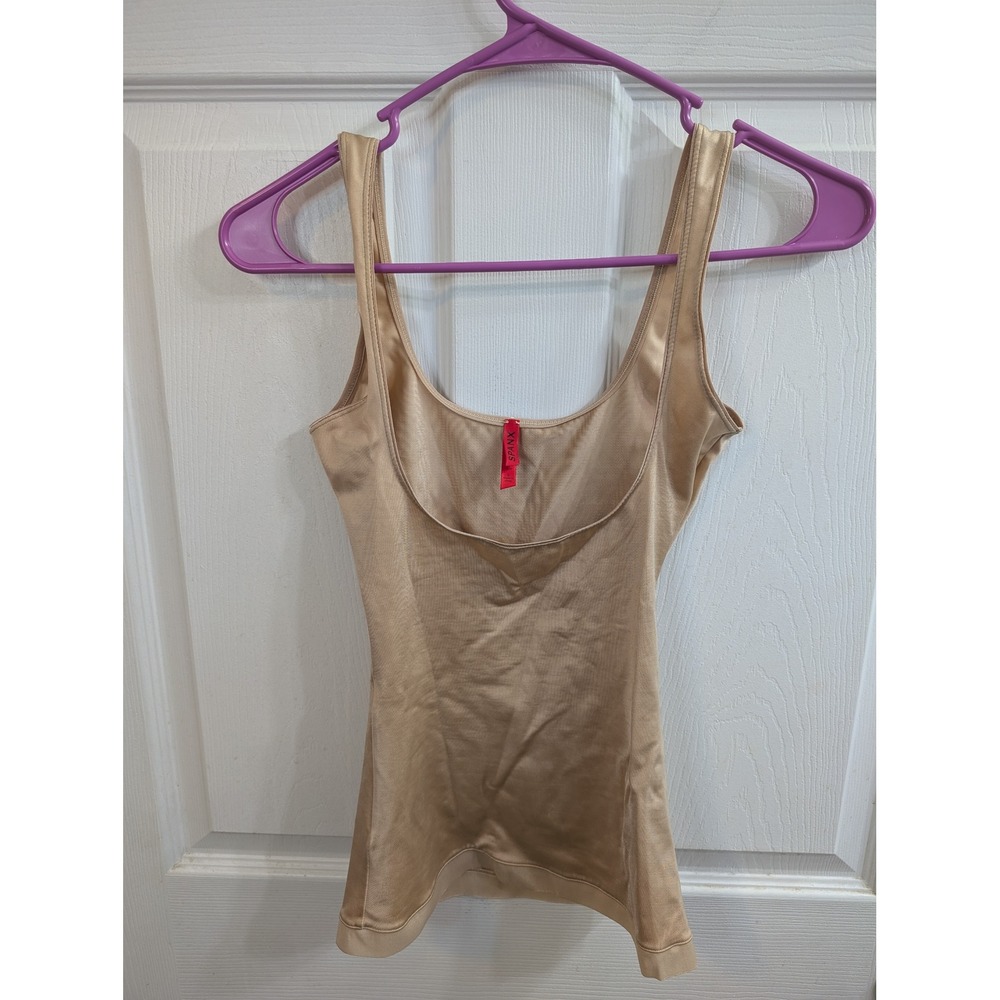 Spanx Shapewear Camisole Womens Nude Scoop Neck Tank Top - Size S